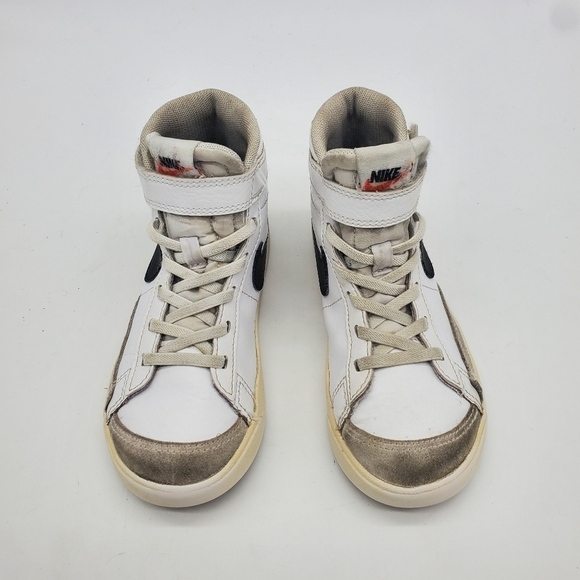 Nike BLAZER MID' 77 Sneakers Youth Kid's Sz 13.5C White Black Shoes DA4086-102 - Picture 11 of 11